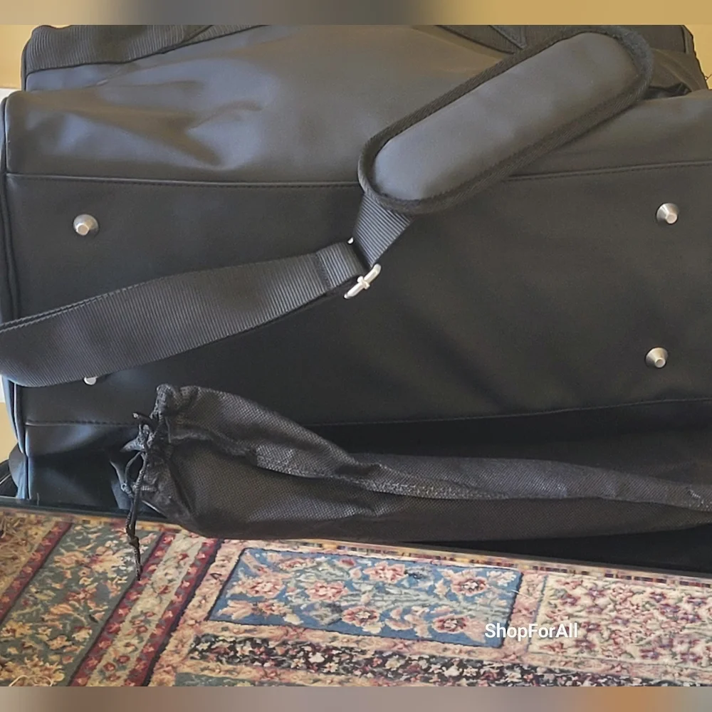 Versace Overnight Weekend Duffle Bag - Color: Black